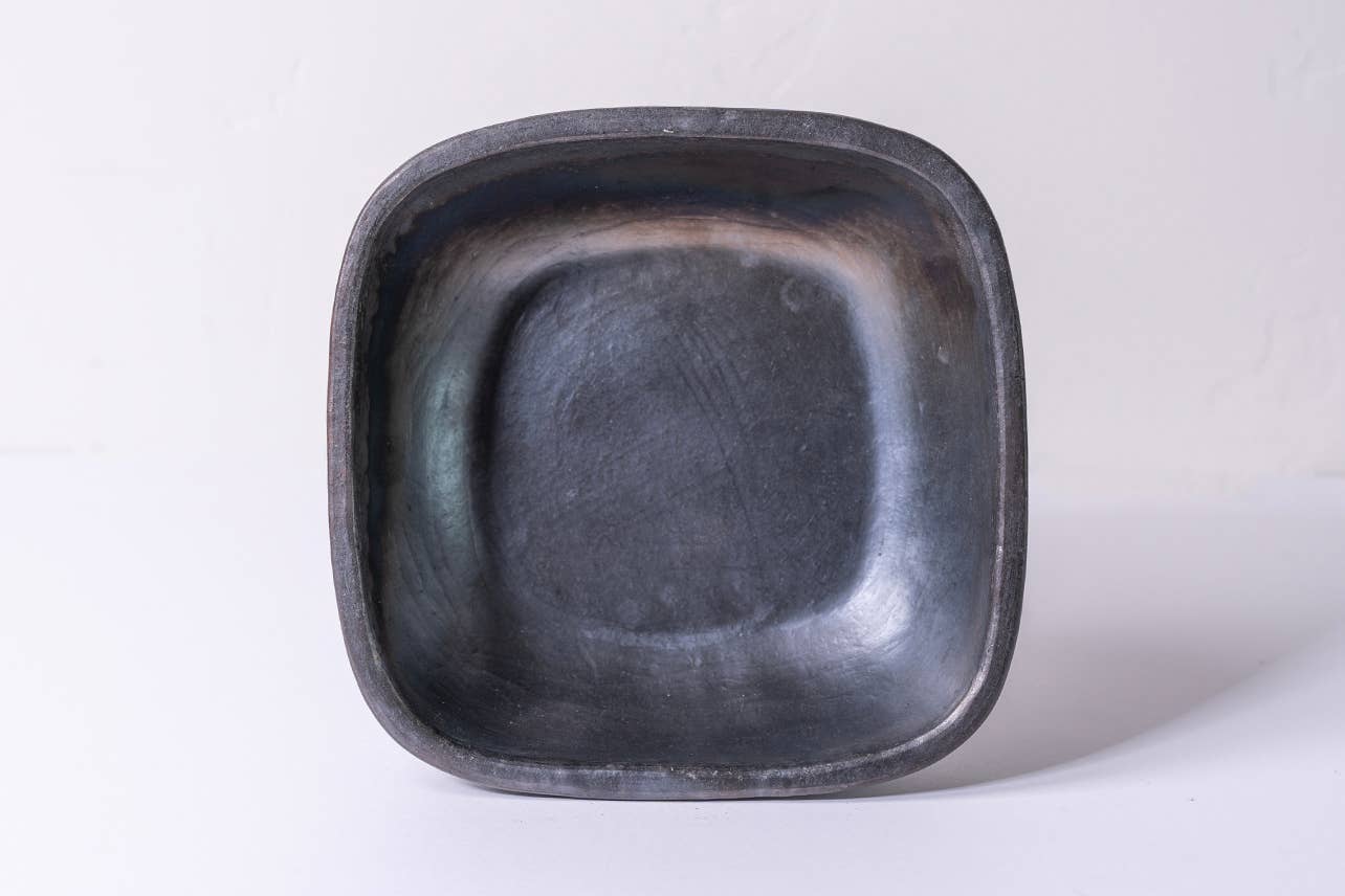 Longpi Pottery Square Bowl