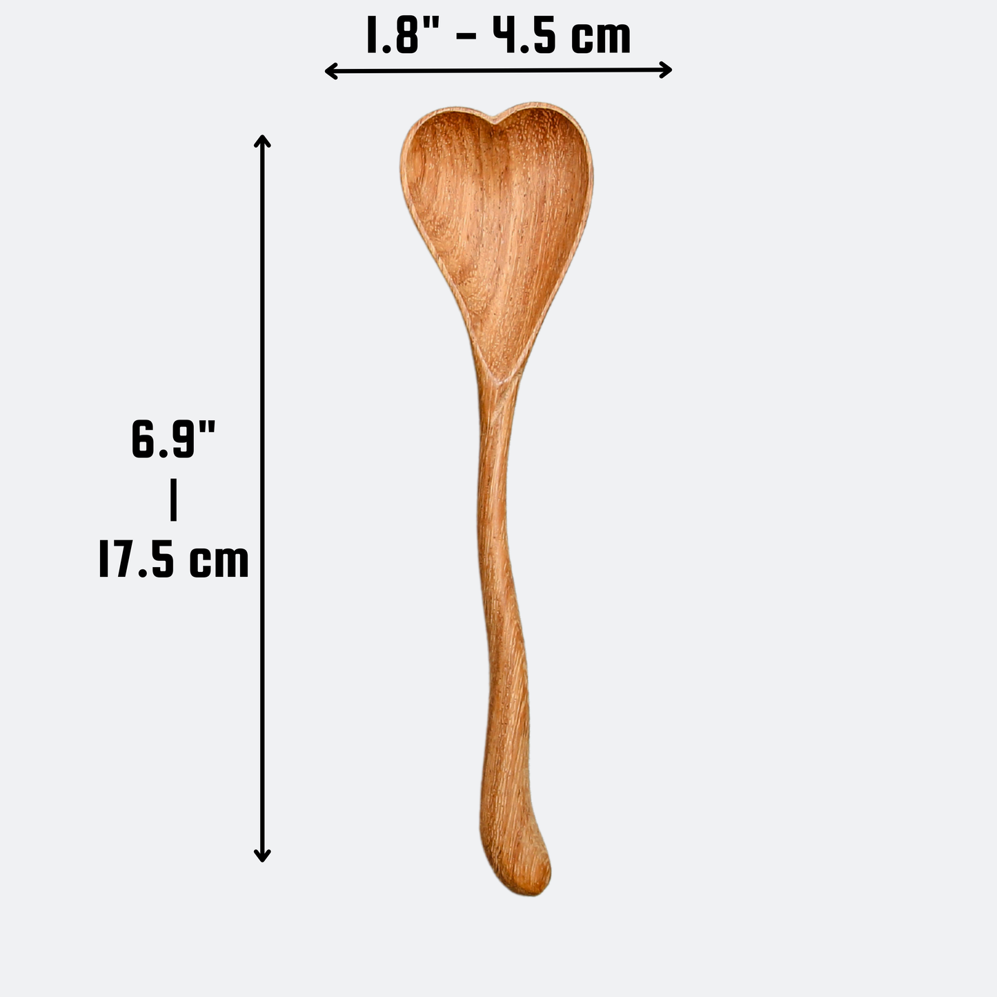 Wiggly Heart Wooden Spoon