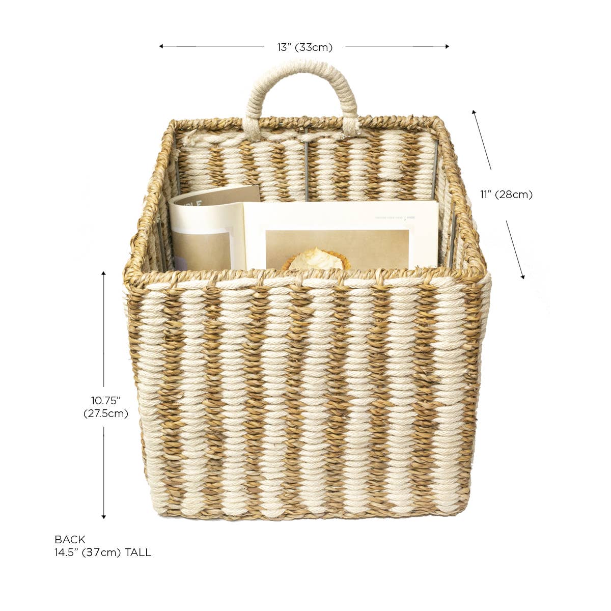 Ula Square Wicker Storage Basket