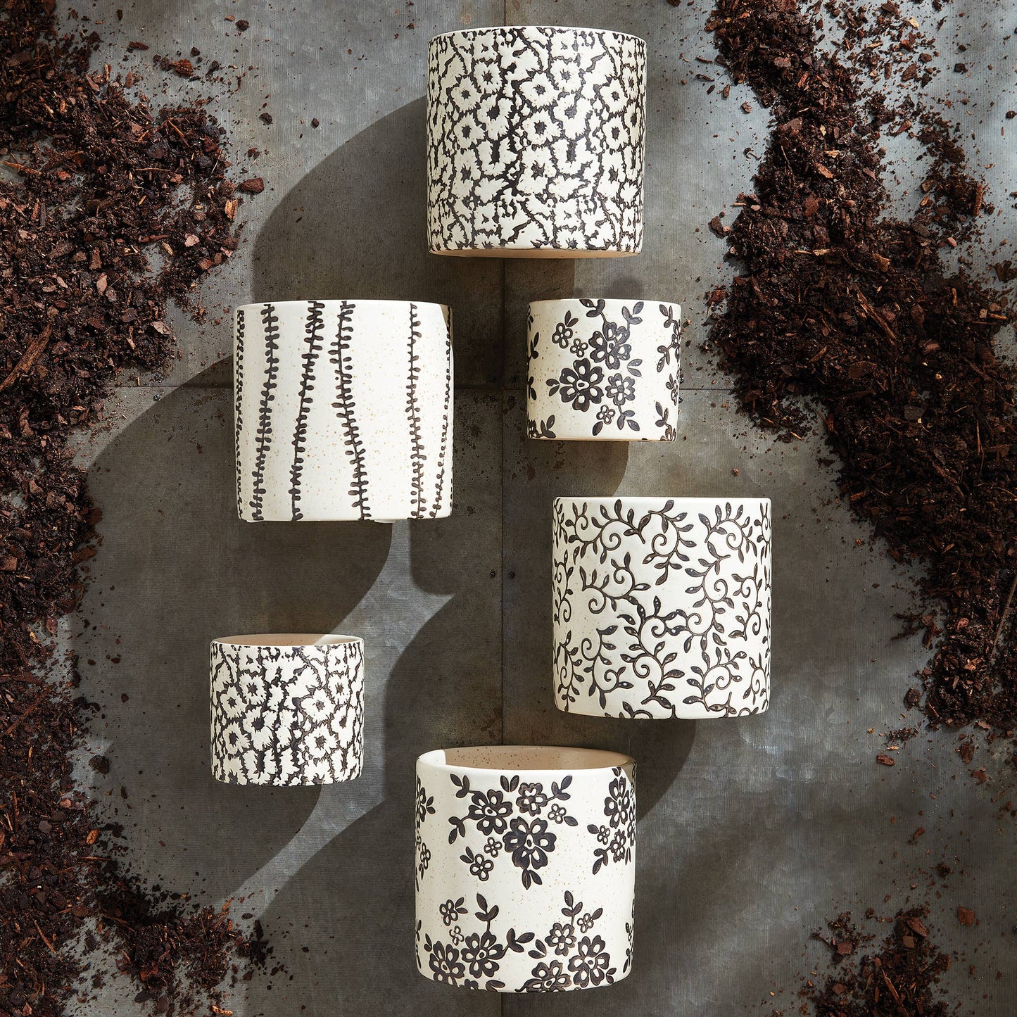 Fiona Floral Glazed Pot