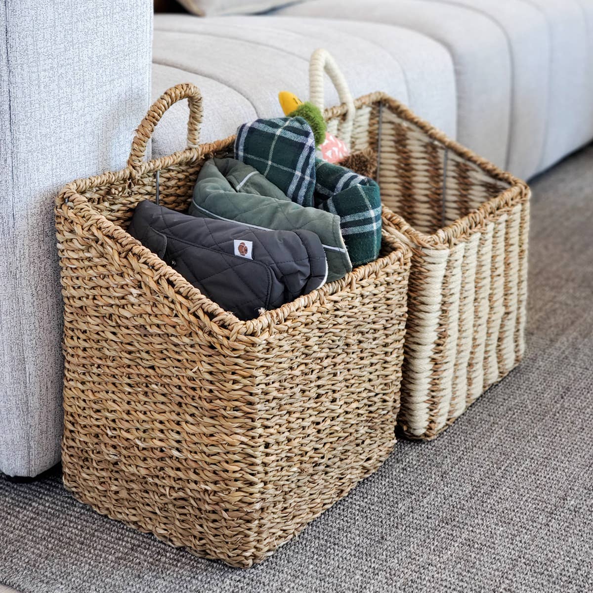 Ula Square Wicker Storage Basket