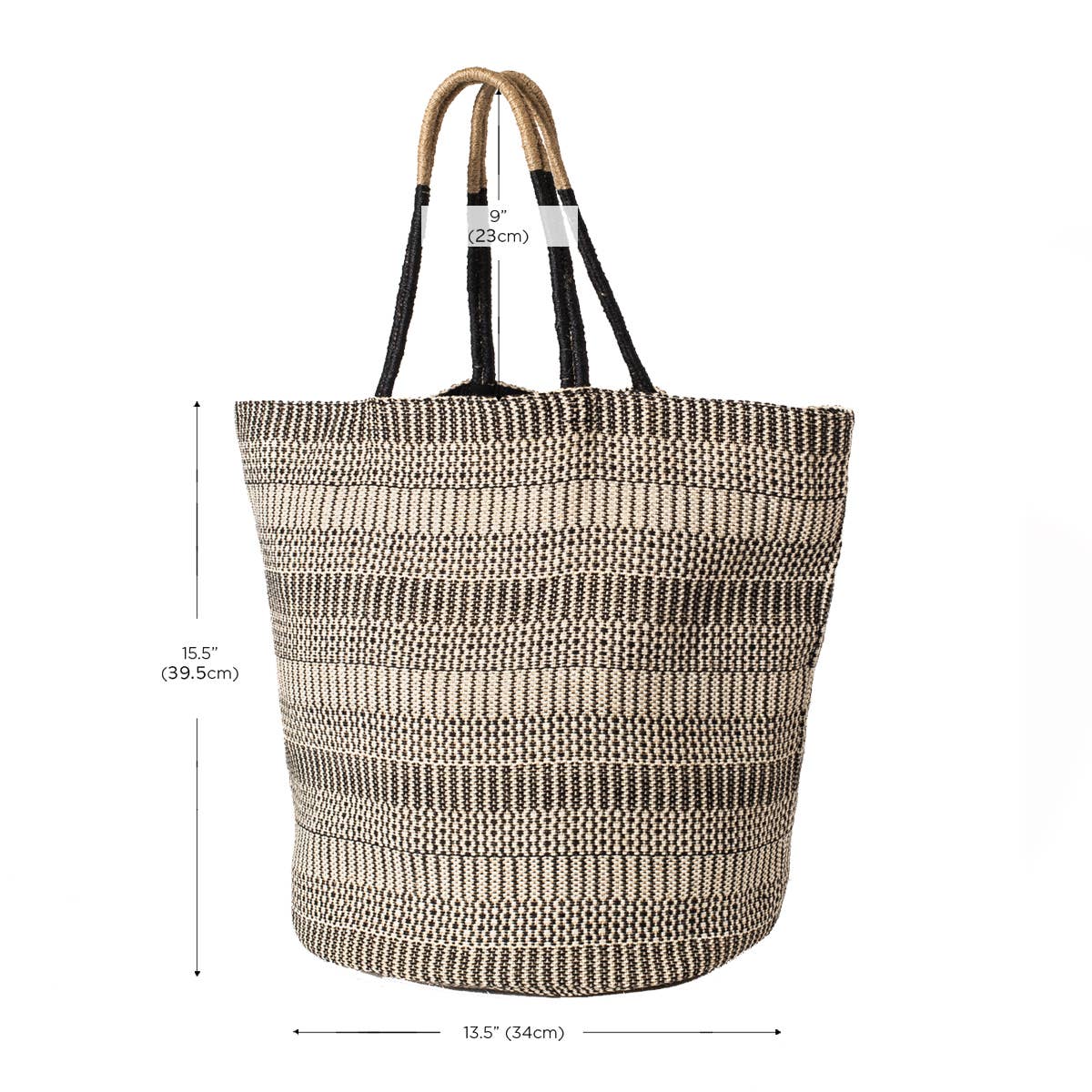 Handwoven Jute-Cotton Shoulder Tote