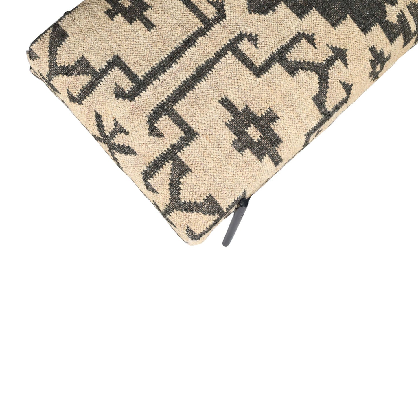 Barkley Bench Jute Cream/Black Metal