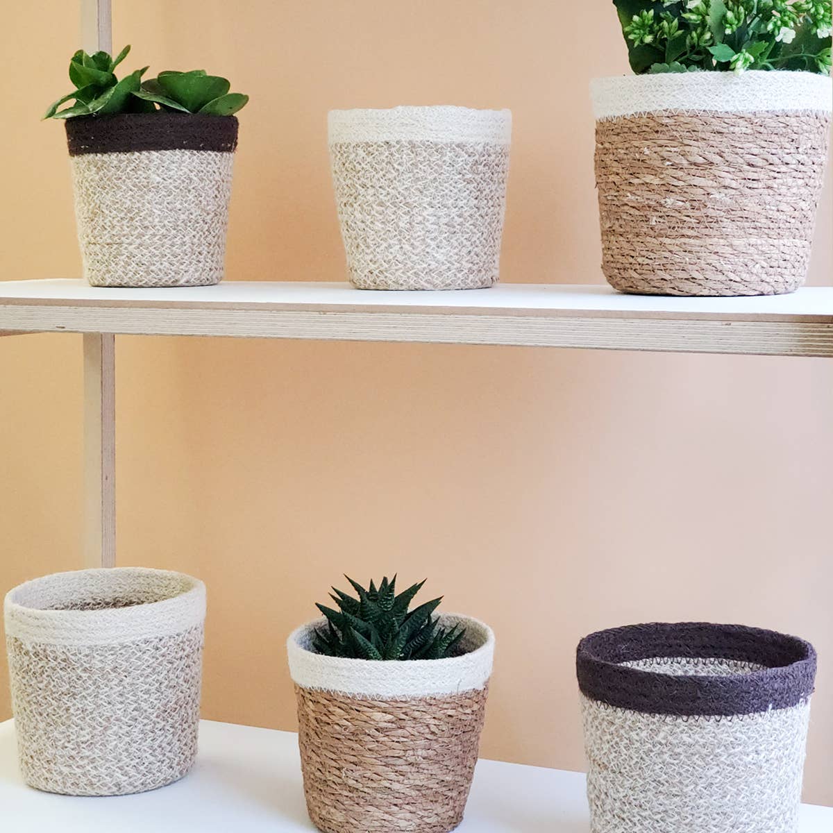 Handwoven Agora Plant Basket