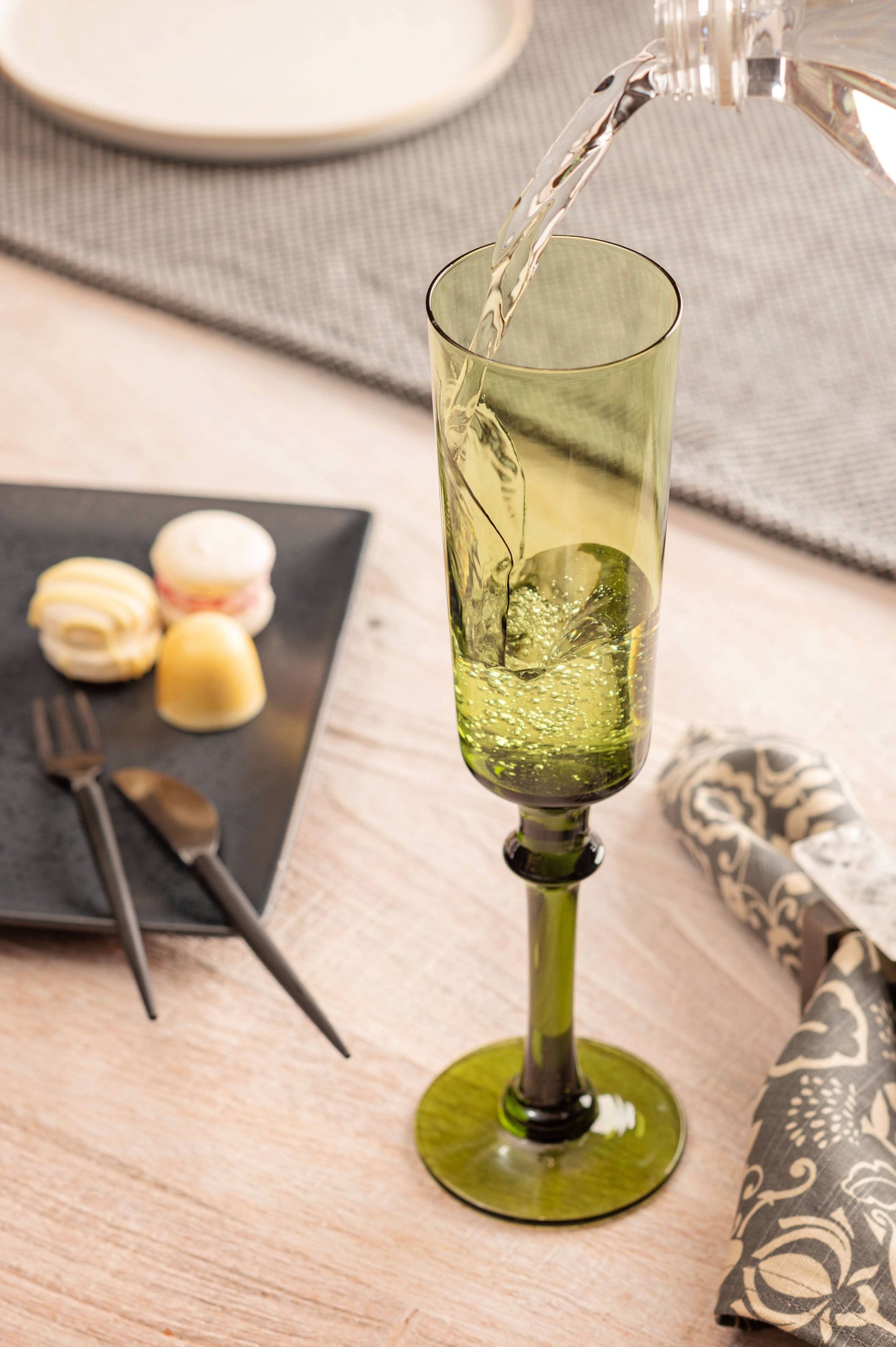 Olive Champagne Flute
