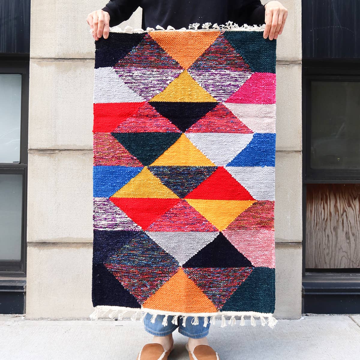 Upcycled Kilim Handwoven Rug 2x3