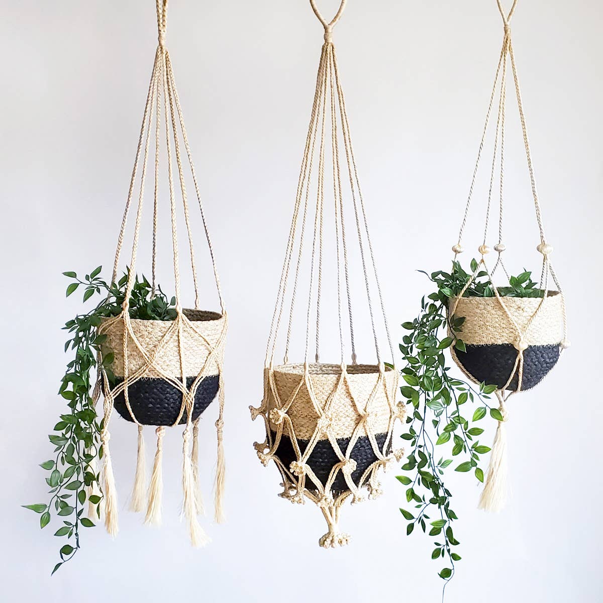 Handwoven Macrame Jute Plant Hanger