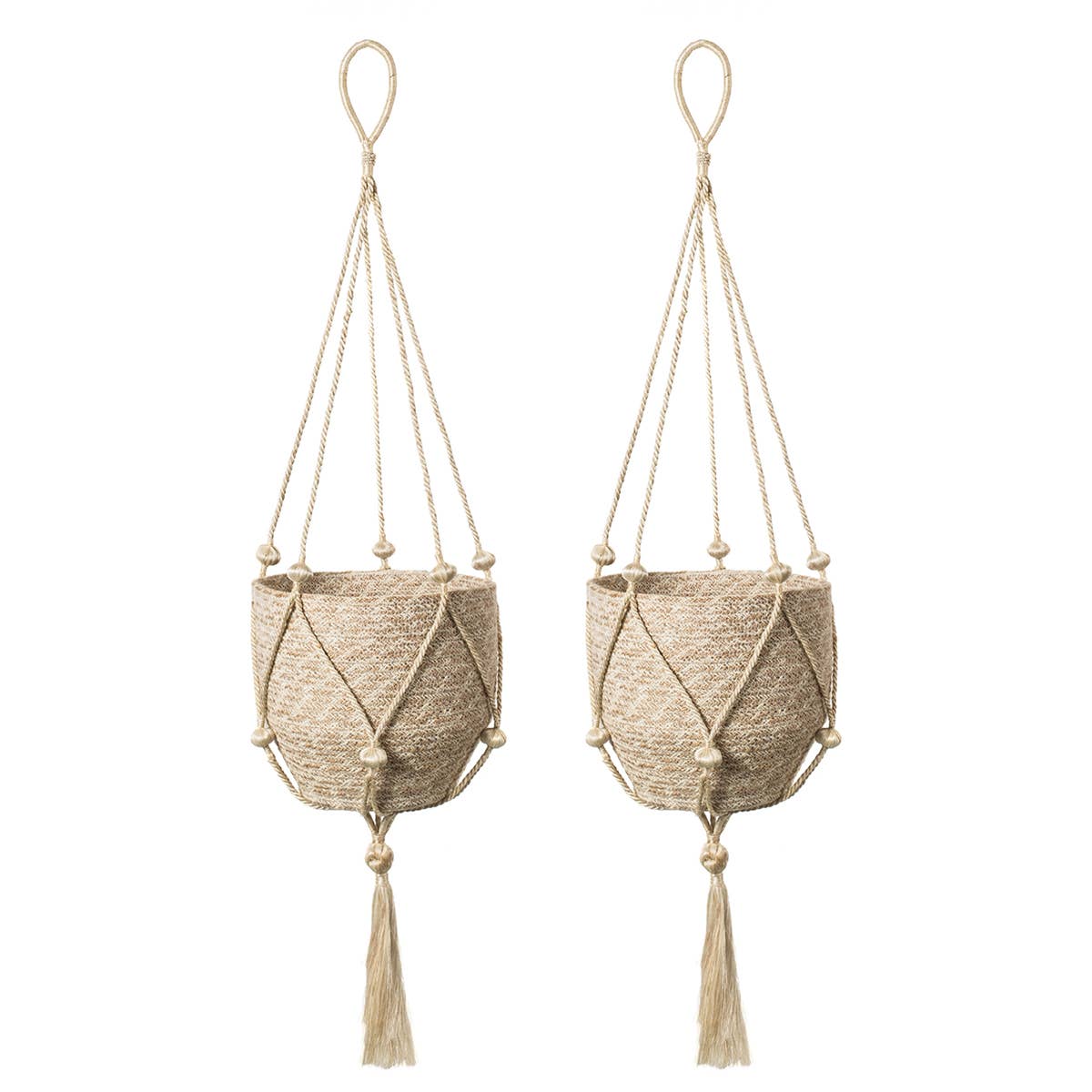 Handwoven Macrame Jute Plant Hanger