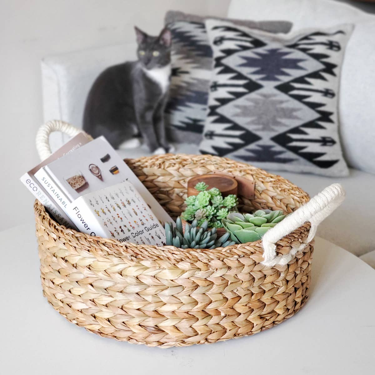 Handwoven Savar Wicker Basket