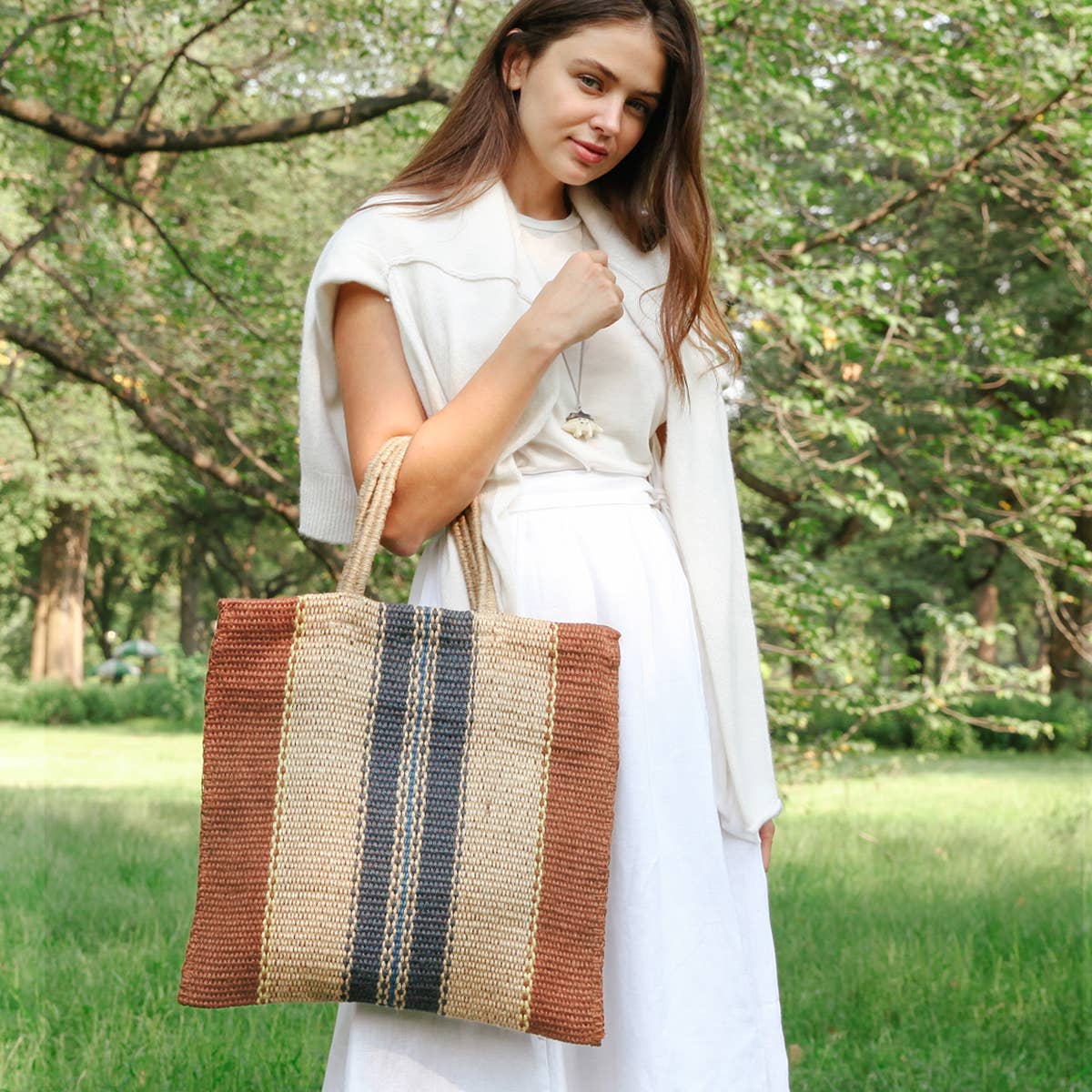 Handwoven Jute Tote Bag