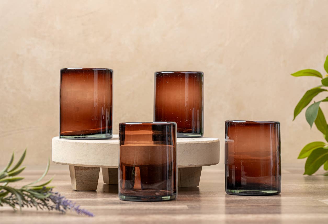 Handblown Mexican Short Glasses