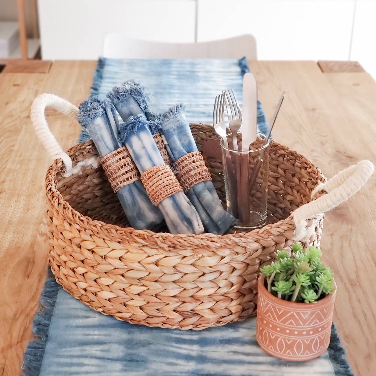 Handwoven Savar Wicker Basket