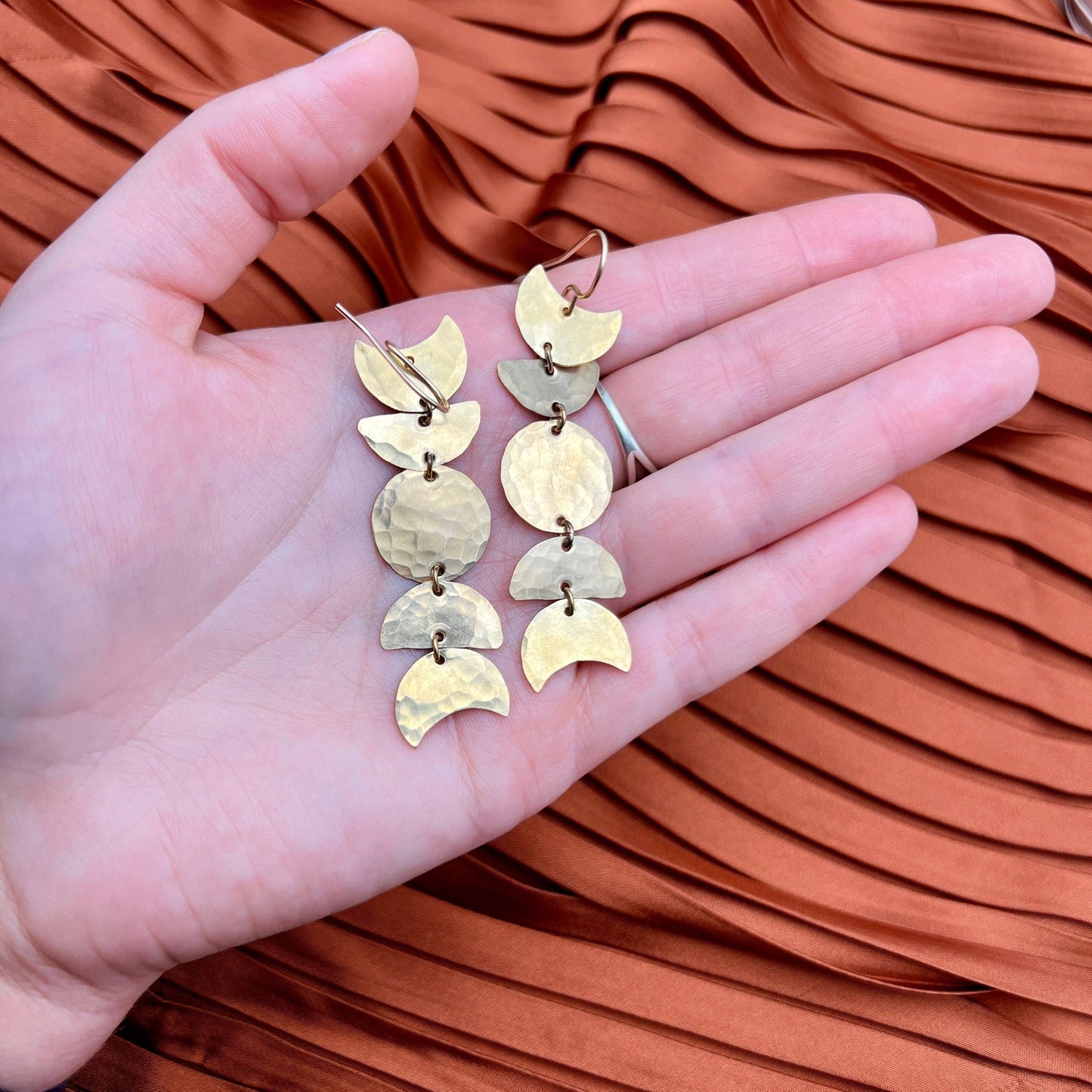Moon Pendant Earrings