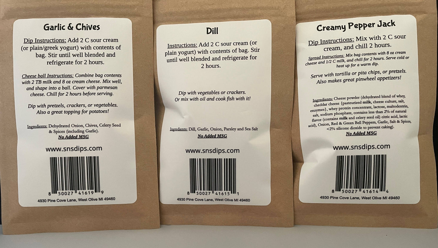 Gourmet Dip Mix