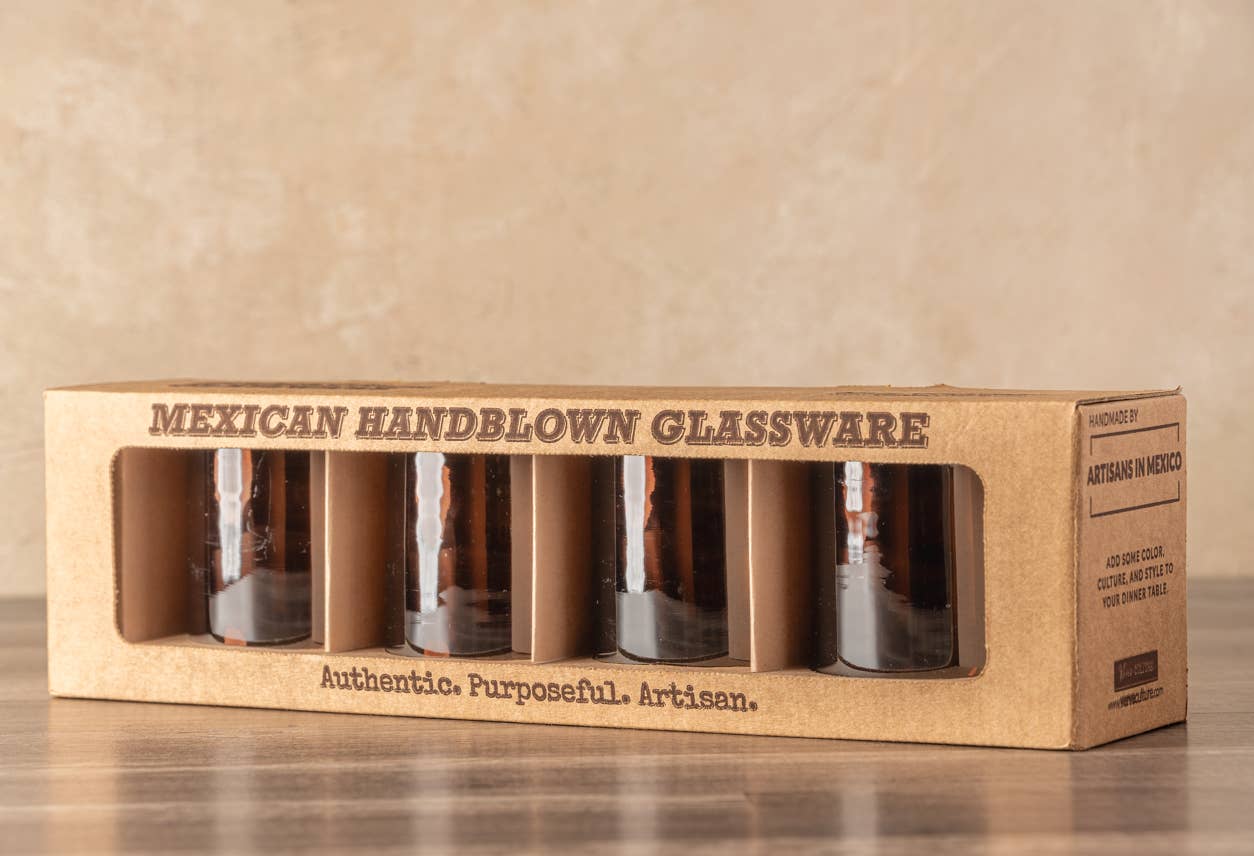 Handblown Mexican Short Glasses