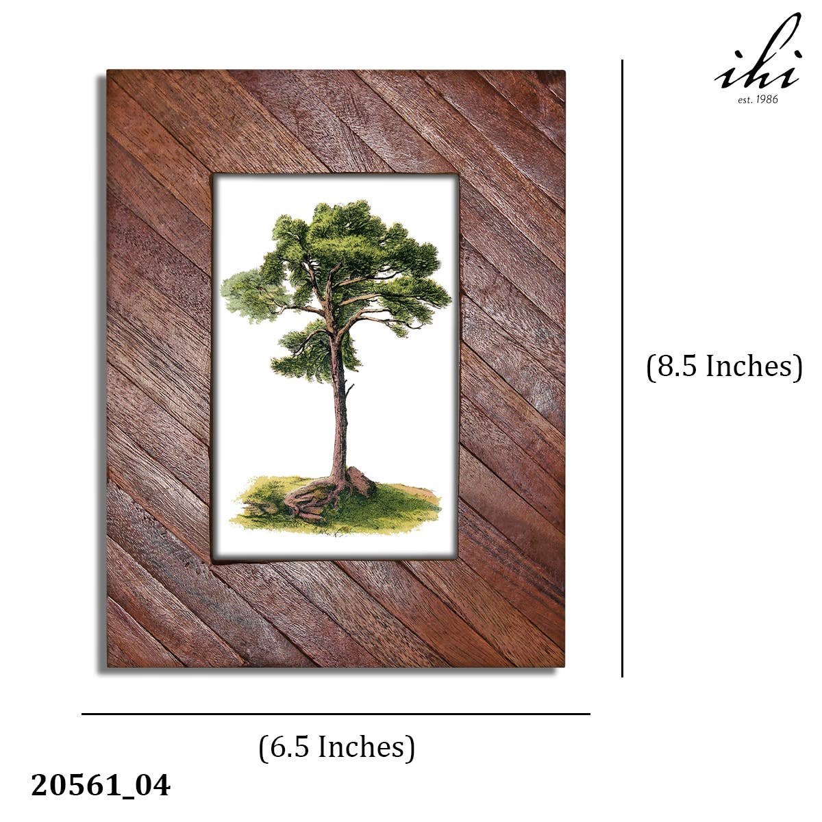 Striped Wood Picture Frame