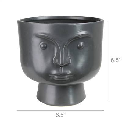 Ceramic Black Rory Cachepot