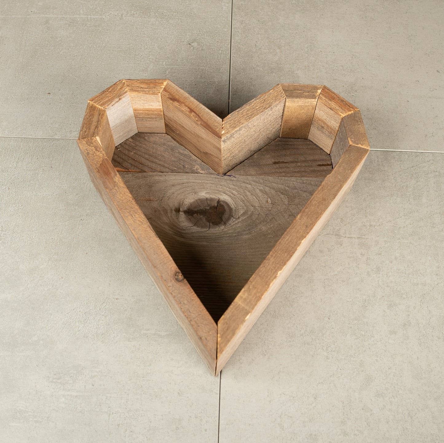Wood Heart Tray/Planter