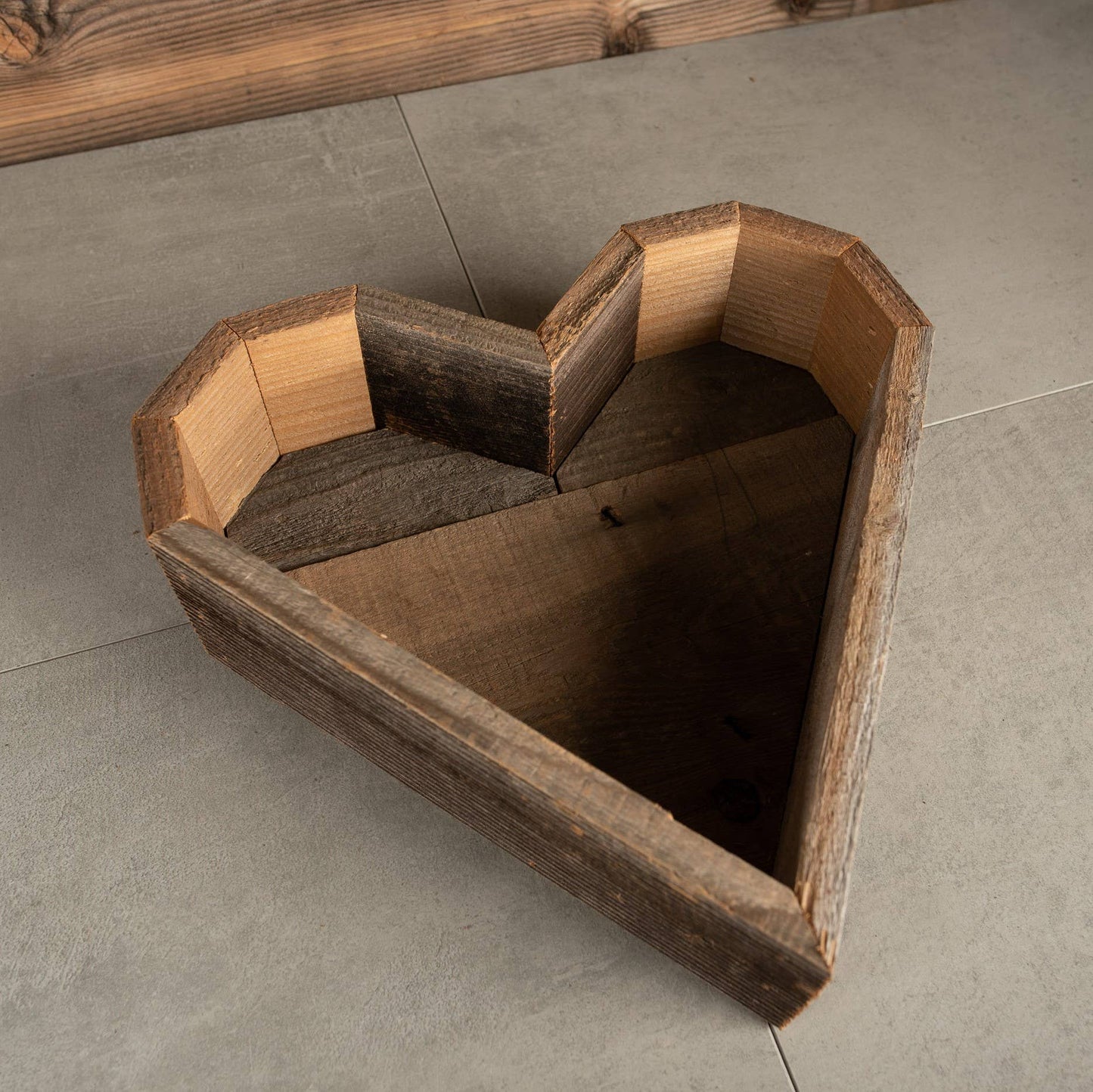 Wood Heart Tray/Planter