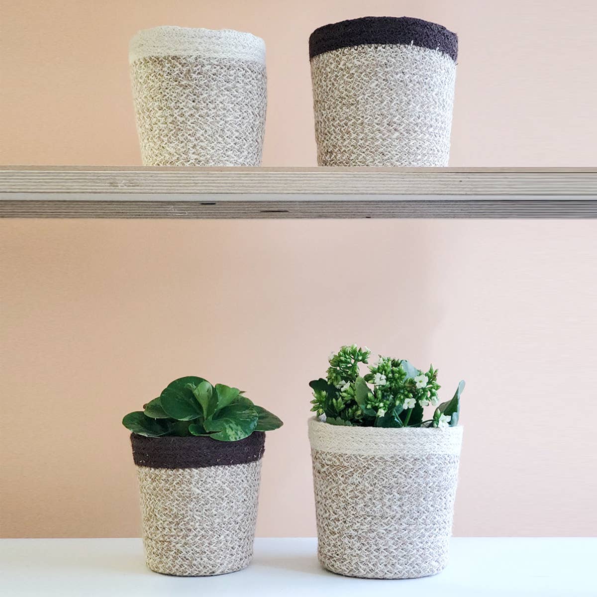 Handwoven Agora Plant Basket