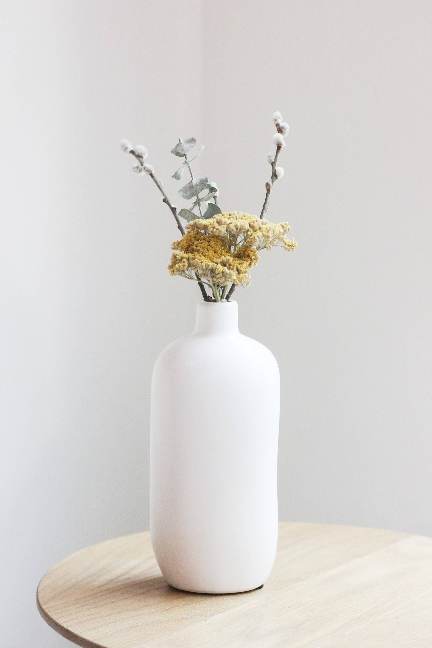 Bud Vases In Matte White