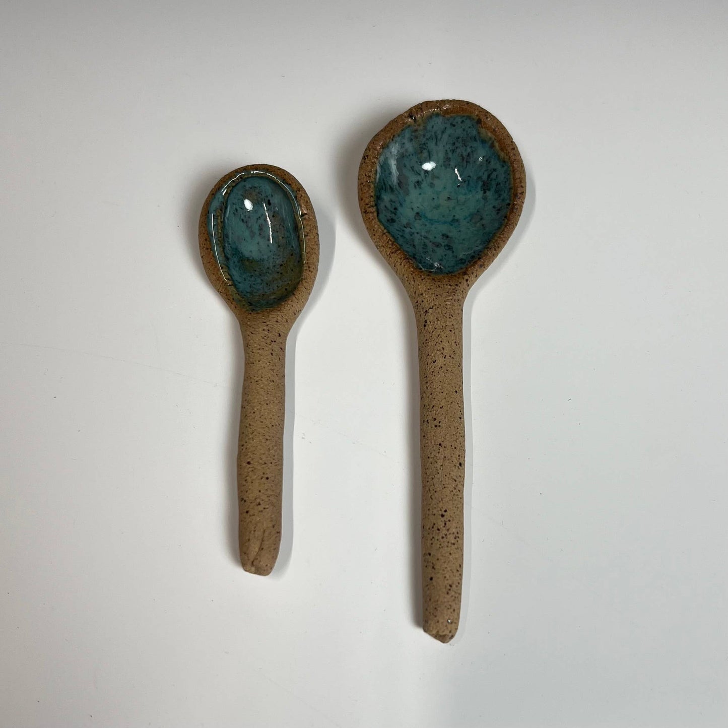 Glazed Clay Condiment Spoon