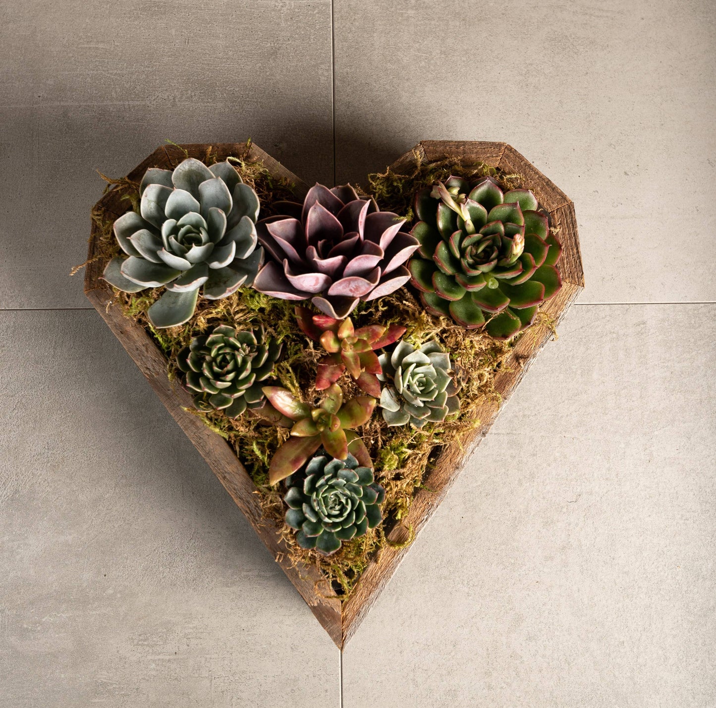 Wood Heart Tray/Planter