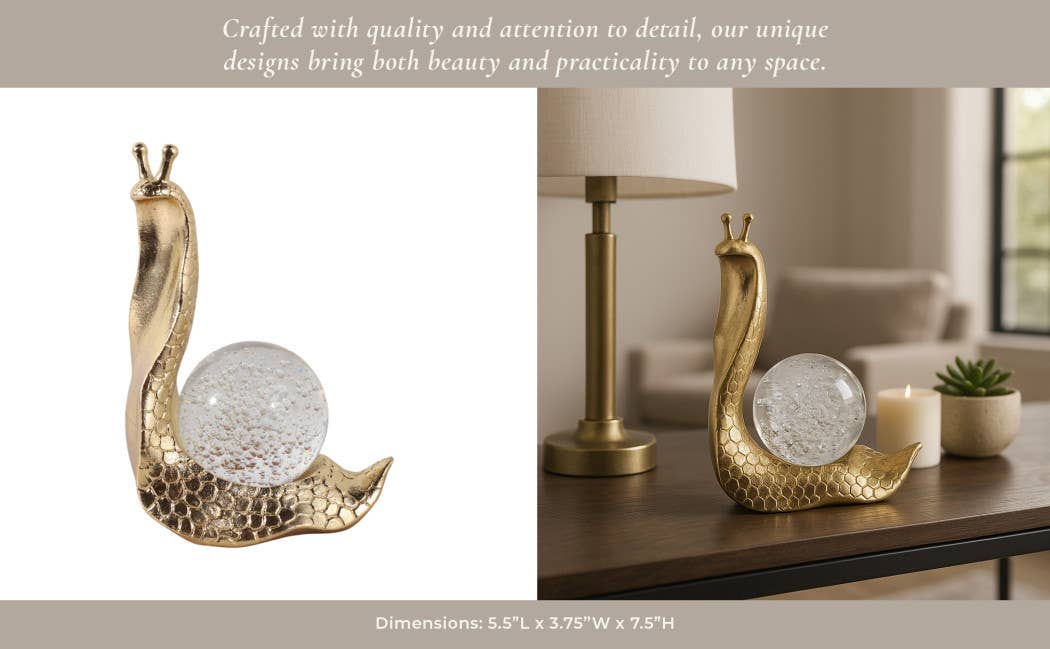 Decorative Snail Figurine