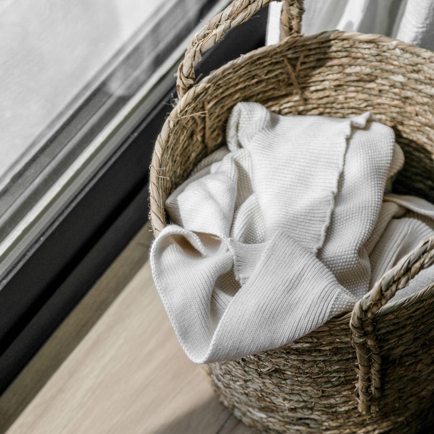 Seagrass Basket With Handles