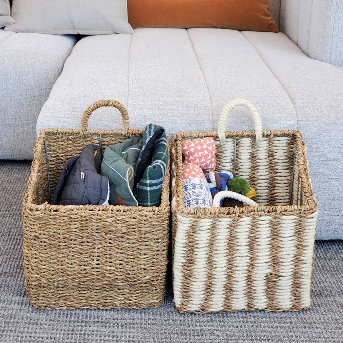 Ula Square Wicker Storage Basket