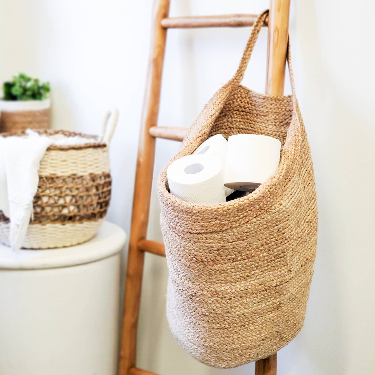Handwoven Wall Storage Basket