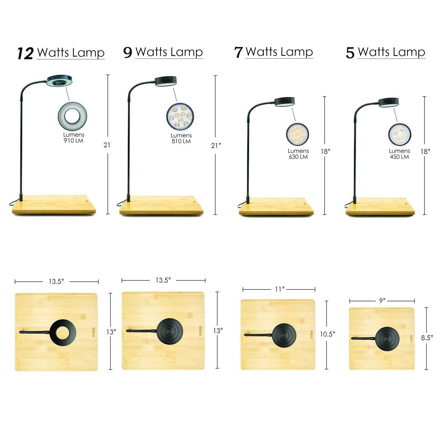 Full Spectrum LED Light, fits Aquarium Nano Tank, Wabi Kusa: 5W