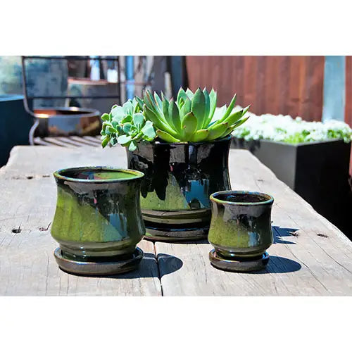 Lily Pot With Attached Saucer