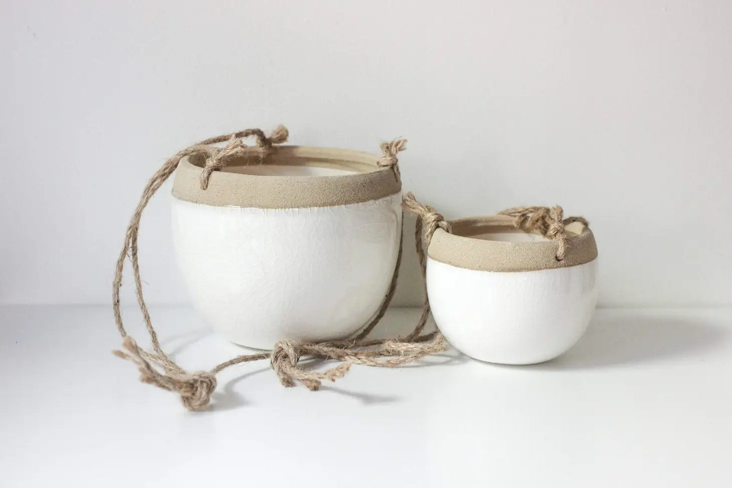Boho Ceramic Hanging Pot