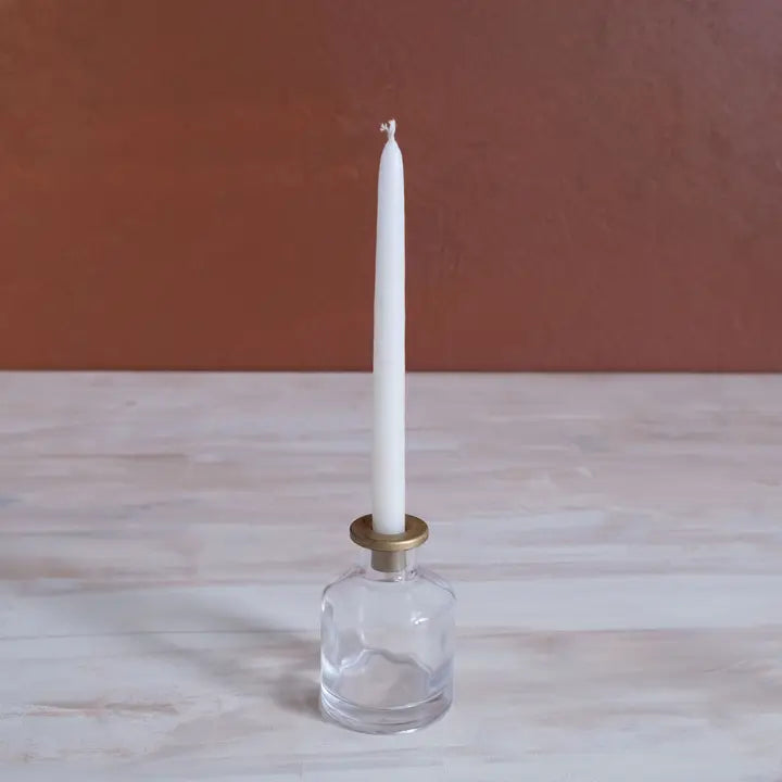 Skinny Taper Glass Candle Holder