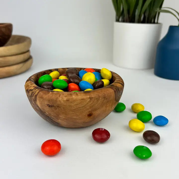 Small Olive Wood Dipping Bowl