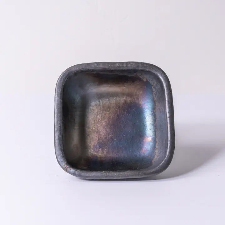Longpi Pottery Square Bowl
