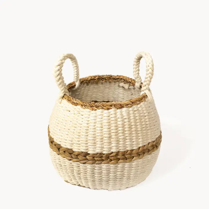 Ula Blanco Wicker Basket