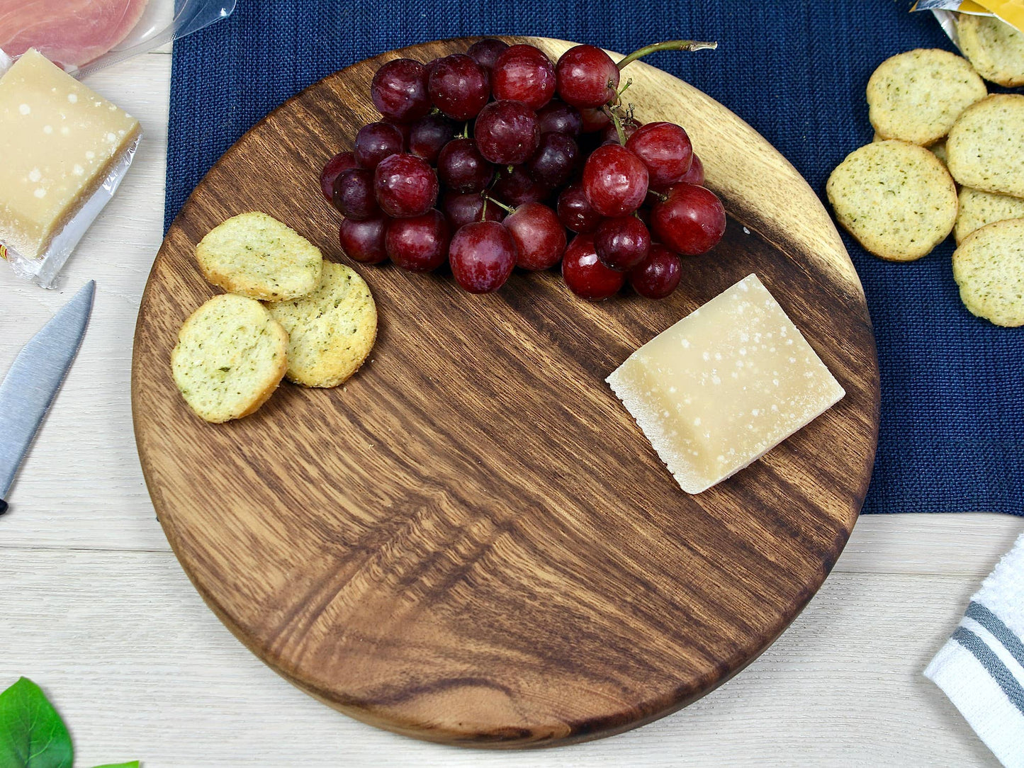 Round Charcuterie Board - Live Edge