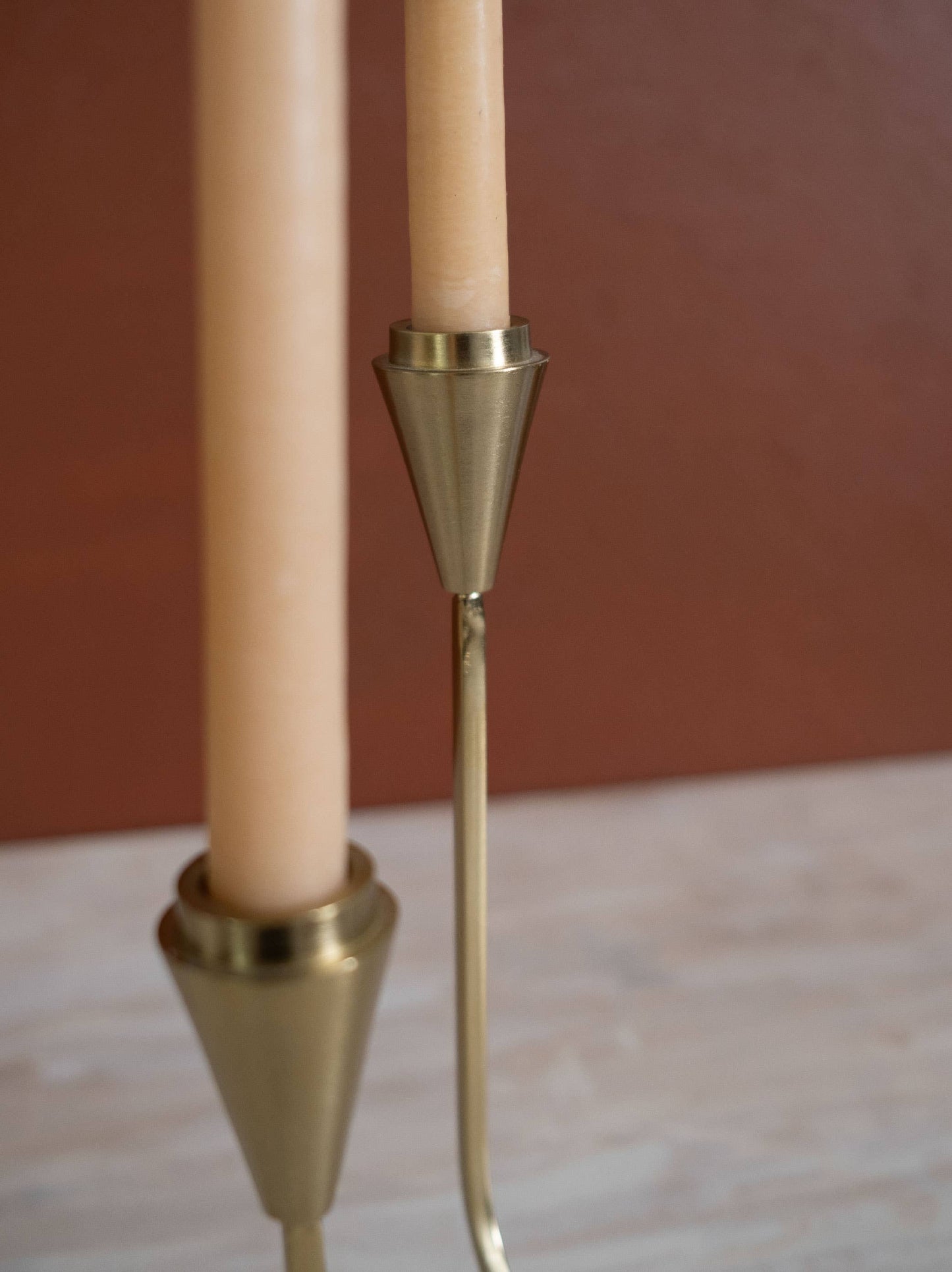 Gold Loop Taper Candle Holder