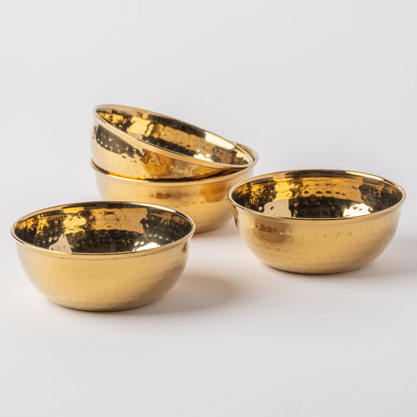 Dal Hammered Stainless Steel Bowl