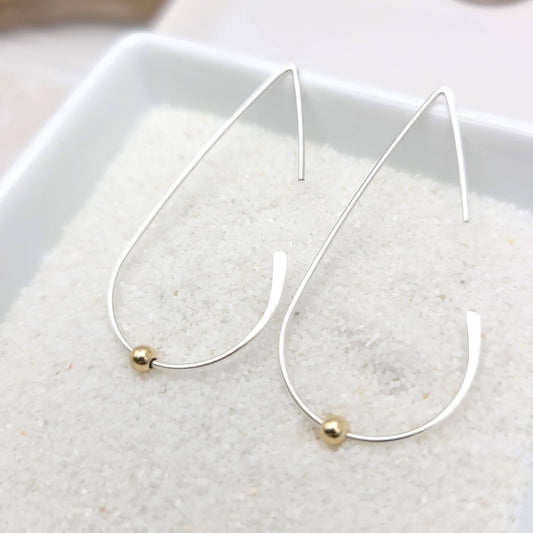 Open Hoop Sterling Silver Earrings