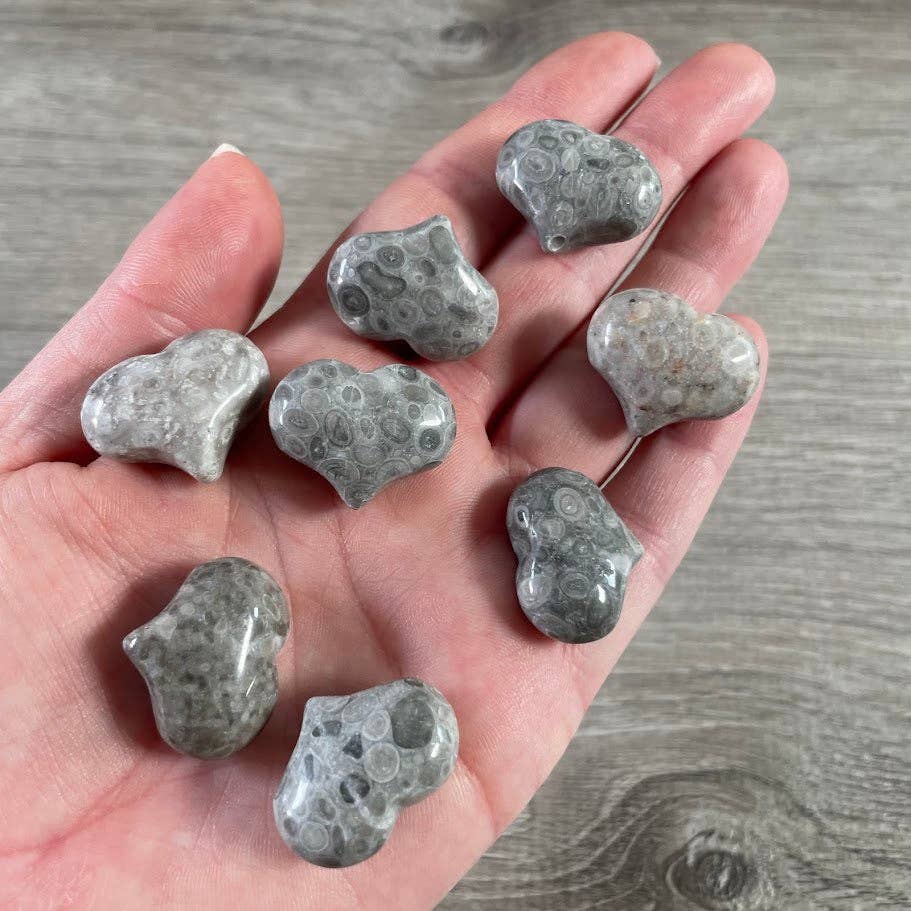 Gemstone Puffy Hearts