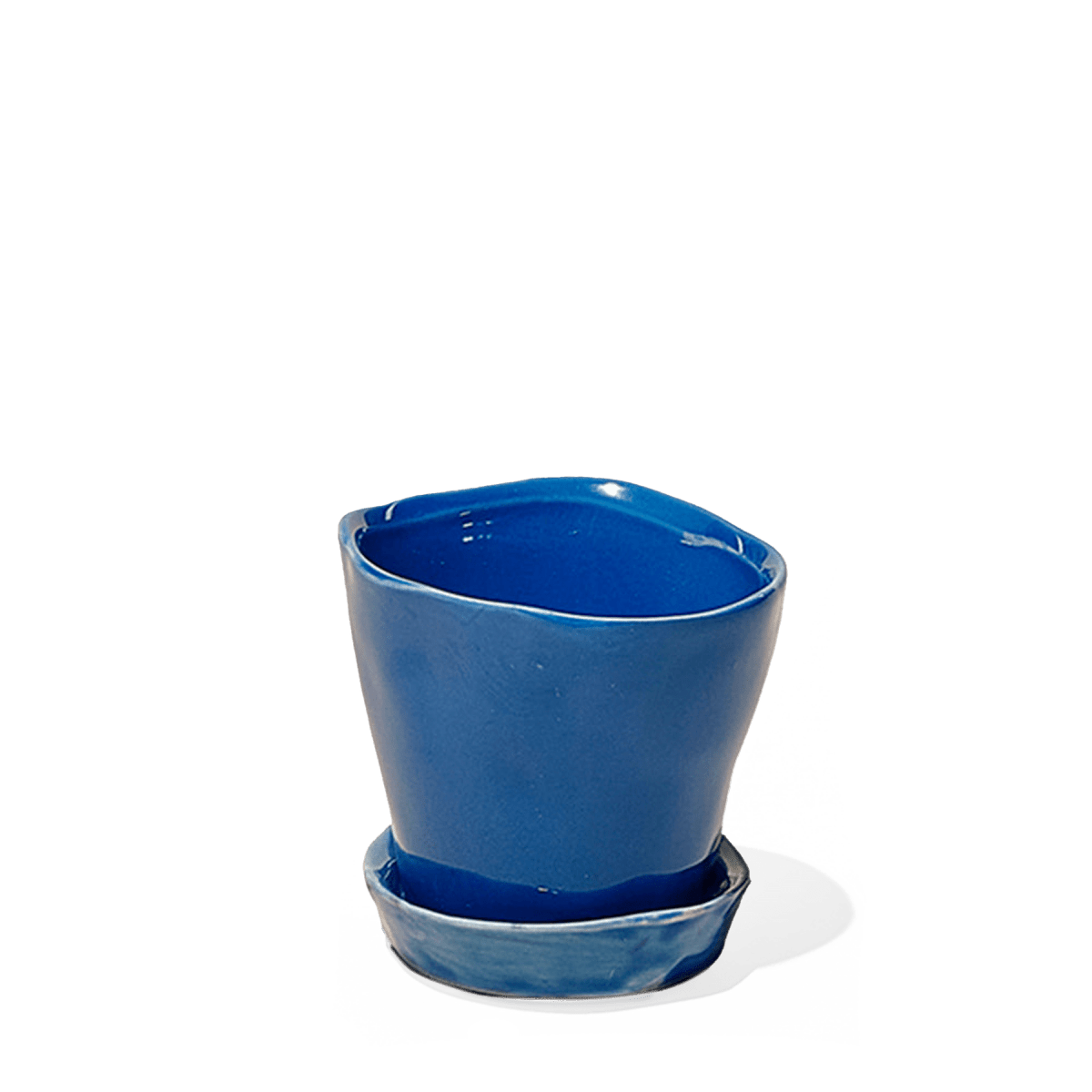 Tika Ceramic Pot & Saucer
