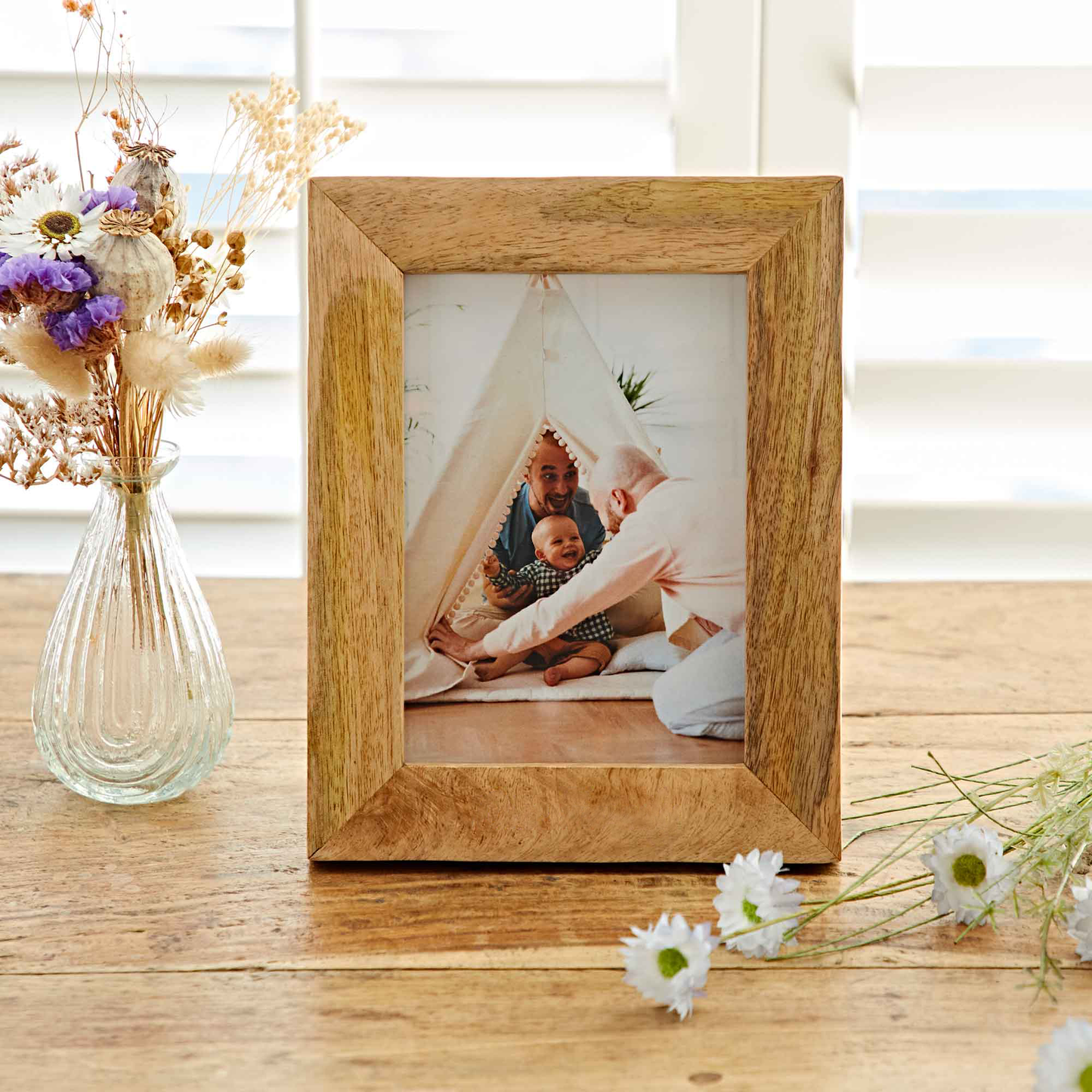 Lakadee Wooden Photo Frame: 3.5 x 3.5