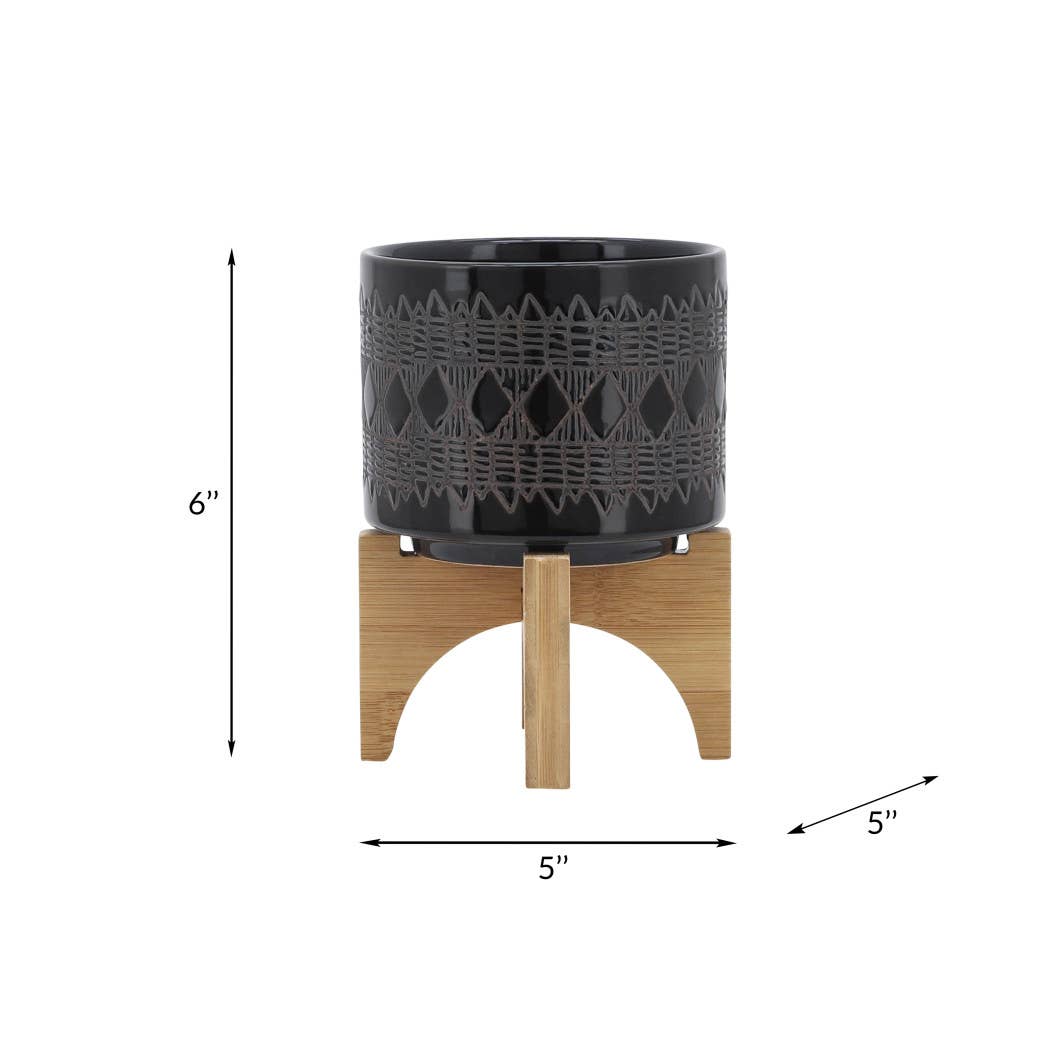 Ceramic Aztec Planter