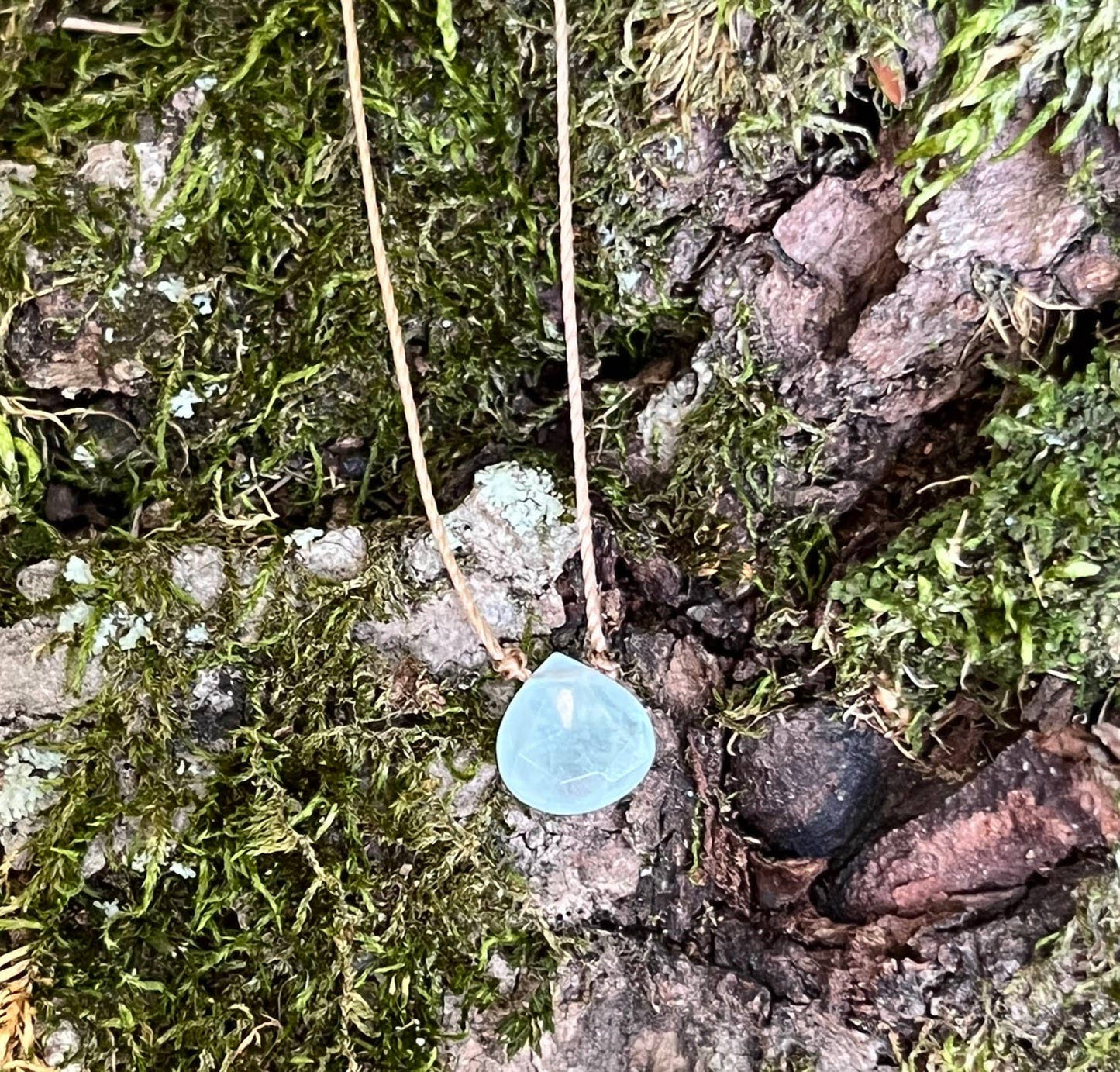 Aquamarine Teardrop 16" Necklace