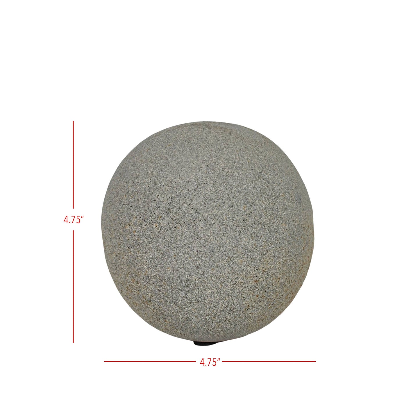 Gray Textured Terracotta Deco Ball