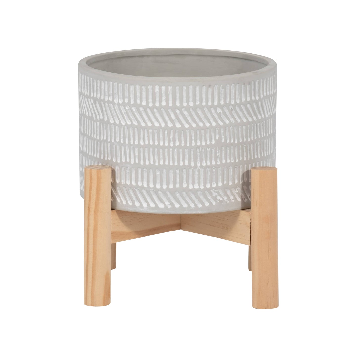 Stone Geometric Plant Stand