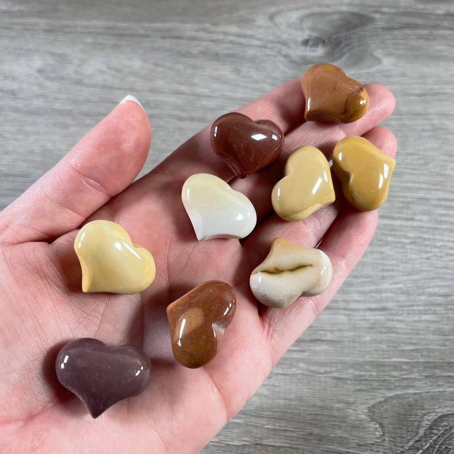 Gemstone Puffy Hearts